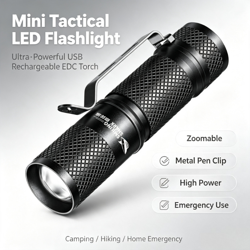 Edc Day Carry - SMILING SHARK Ultra‑Powerful Mini Tactical LED