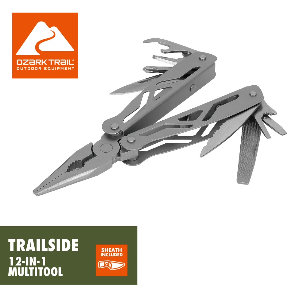 Edc Gear Every Day Carry - 12-in-1 Multi-Tool for Camping Hiking Survival