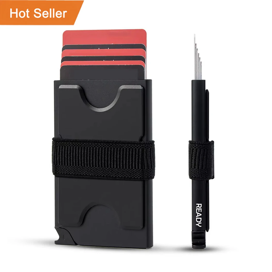 Wallet Slim Titanium - Slim Wallet for Men Titanium Aluminum