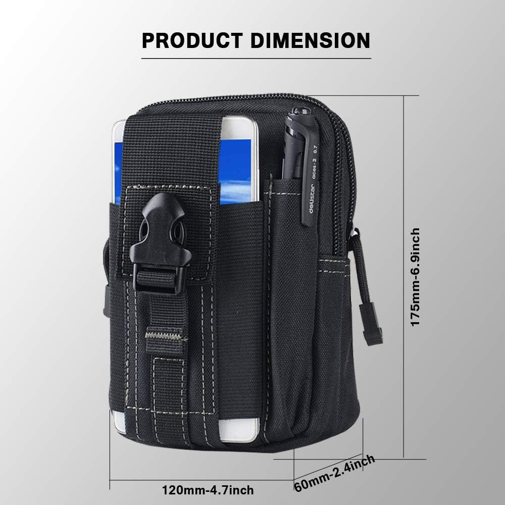 Tactical Molle Belt Pouch Mili - Edc Carry Items 评论和价格