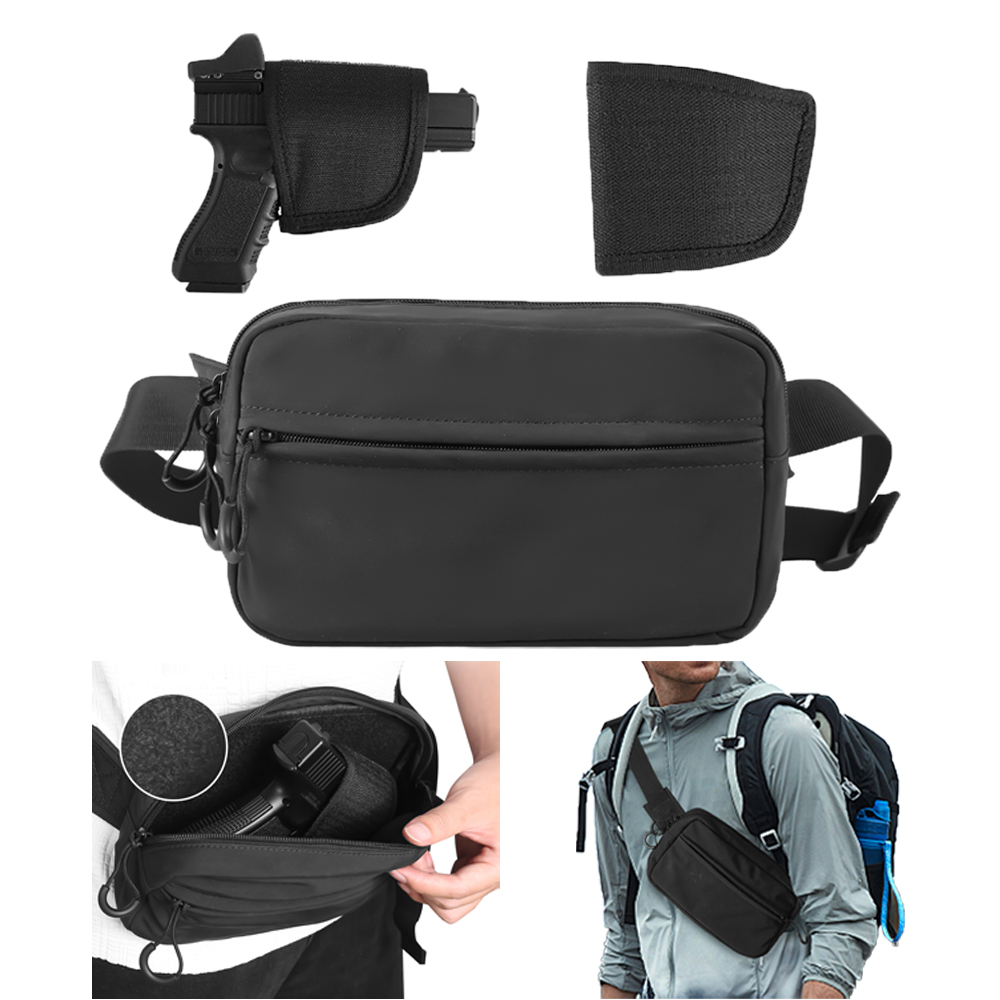 Tactical Crossbody Bag Pistol  - Edc Concealed Carry Fanny Pack 评论和价格