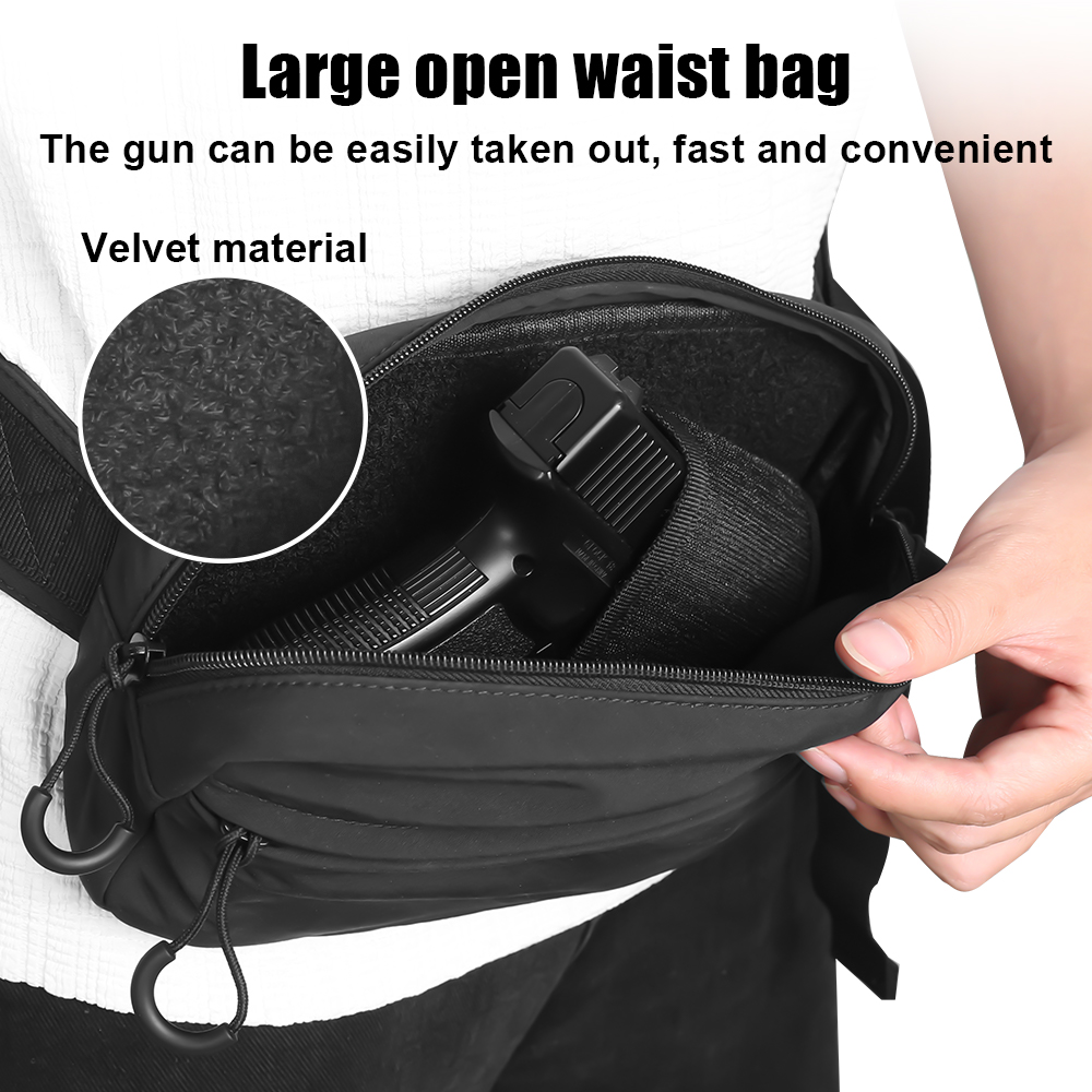 Tactical Crossbody Bag Pistol  - Edc Concealed Carry Fanny Pack 评论和价格