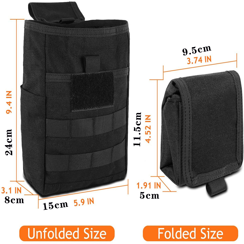 Foldable Molle Dump Drop Pouch - Edc Carry Belt Pouch 评论和价格