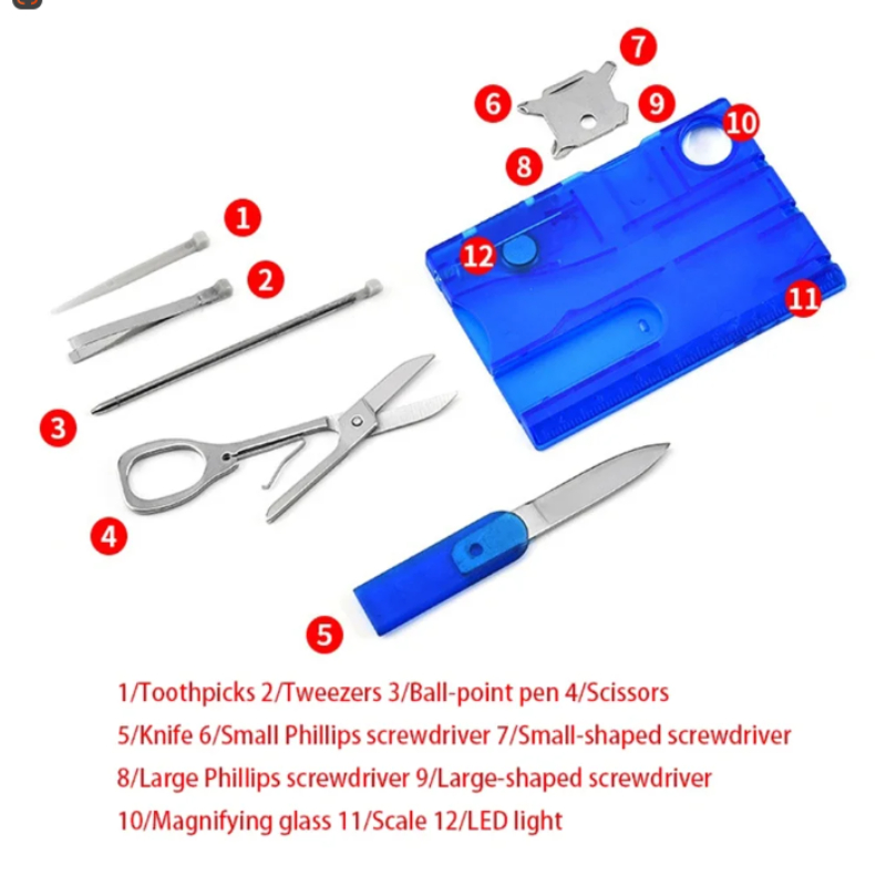12 In 1 Pocket Credit Card Por - Multitool Credit Card 评论和价格