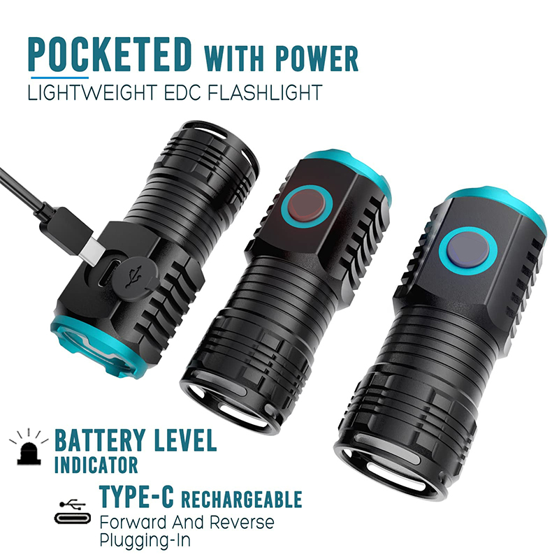 Type-C USB Rechargeable Pocket - Edc Day Carry 评论和价格