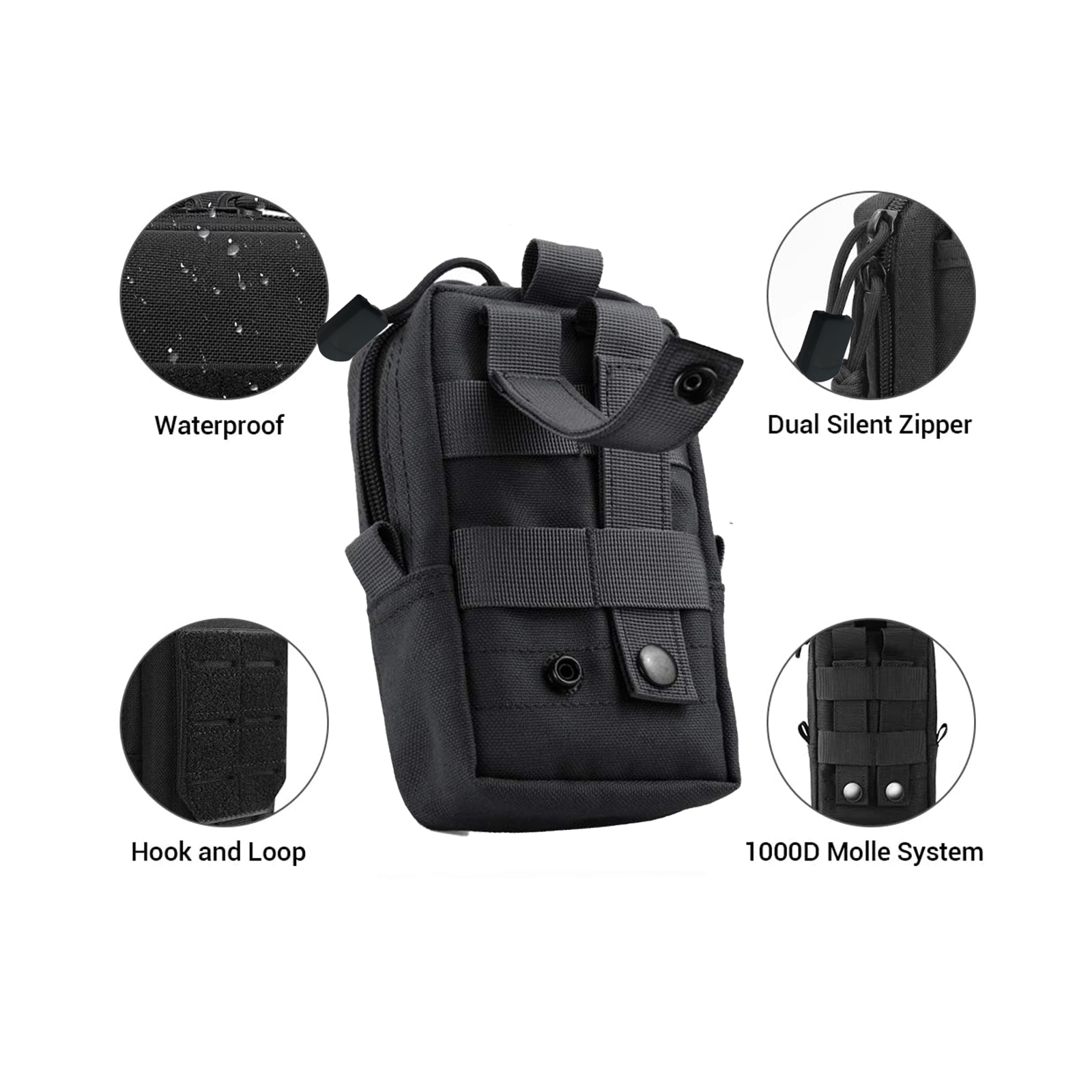 Tactical Molle Pouch Waist Bag - Edc Carry Items 评论和价格