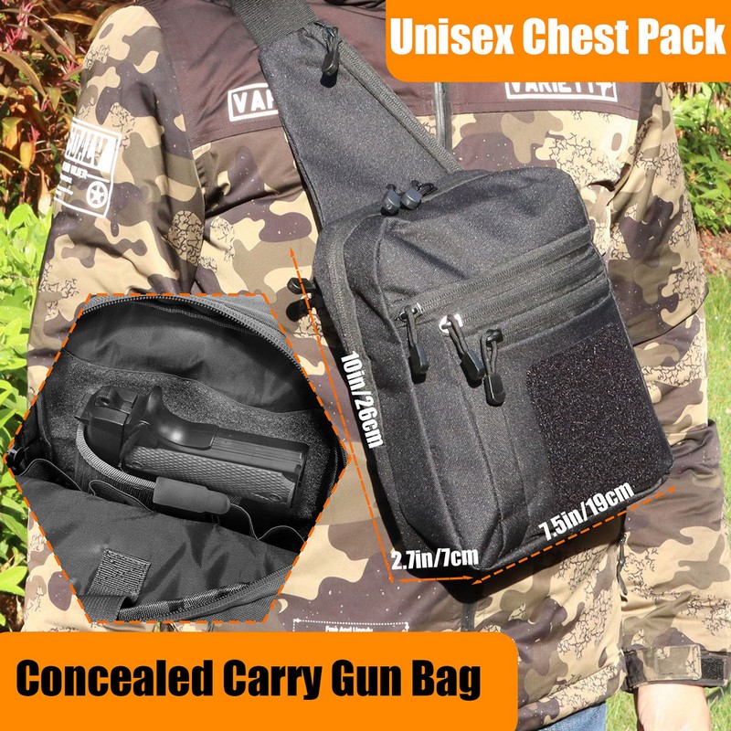 New Tactical Chest Bag Pistol  - Edc Carry Gun 评论和价格