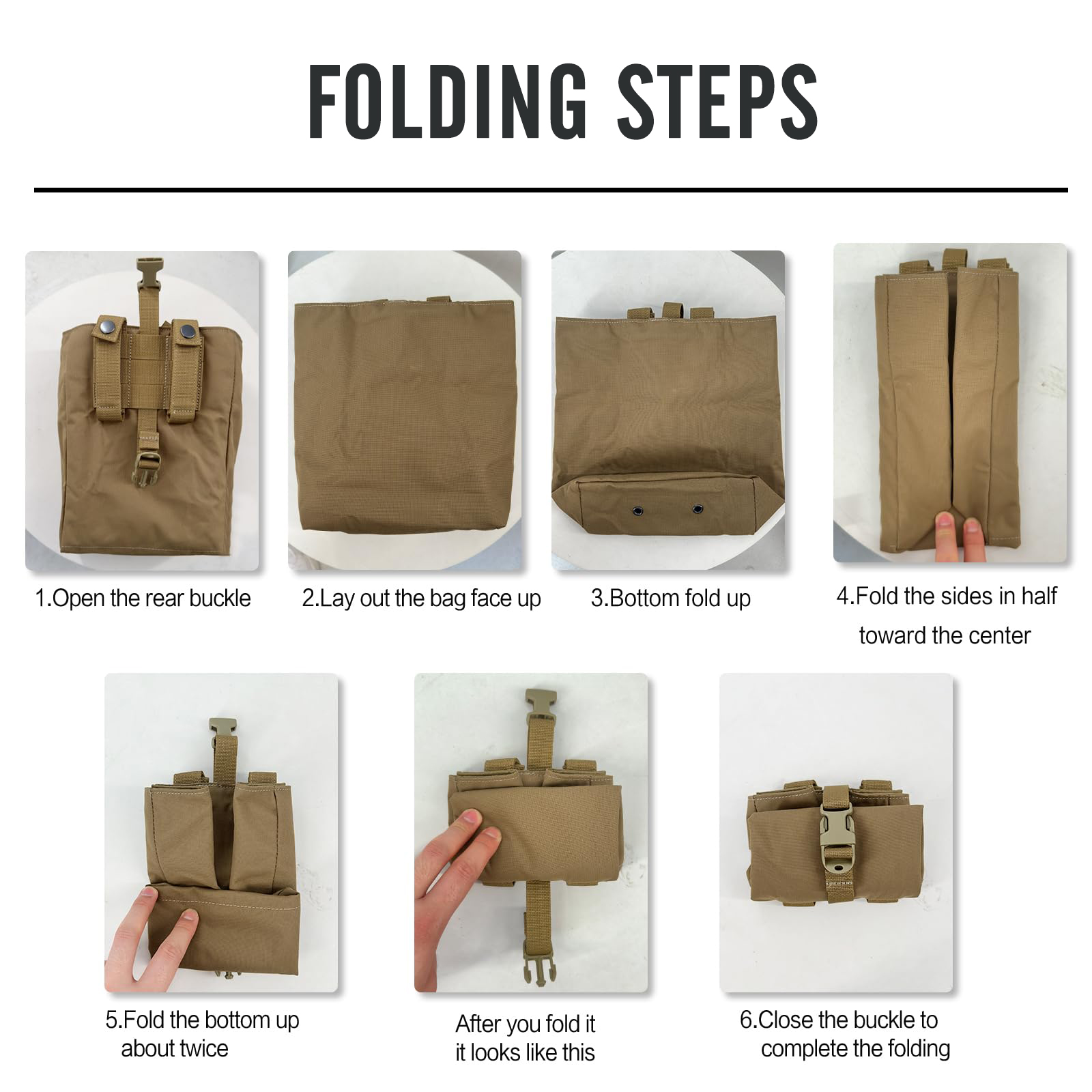 New Molle Folding Dump Drop Ma - Edc Carry Items 评论和价格