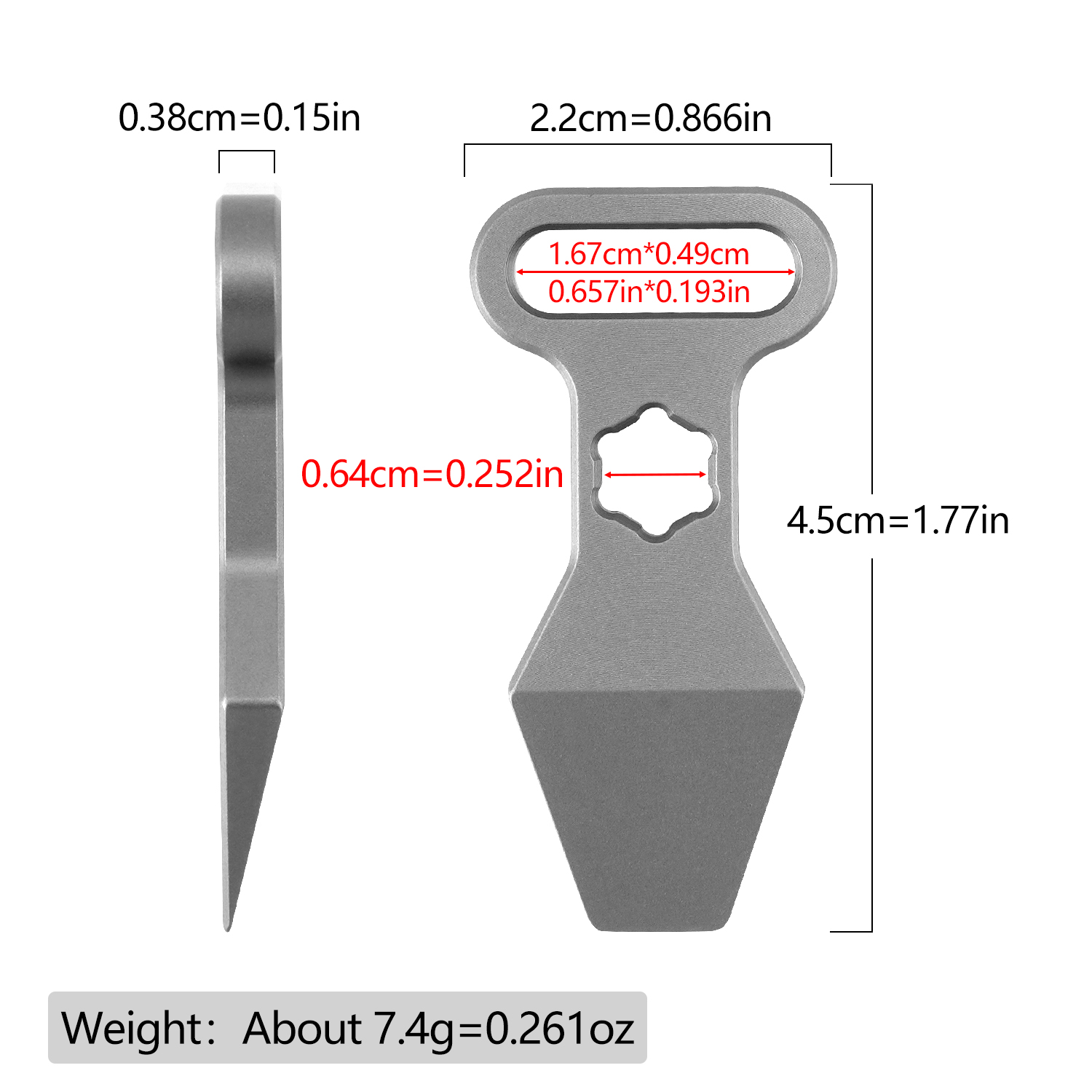 TC4 Titanium Alloy Keychain Pe - Edc Day Carry 评论和价格