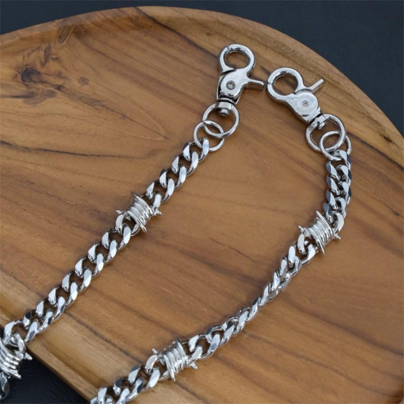 Biker Wallet Chain for Men Boy - Wallet Slim Titanium 评论和价格