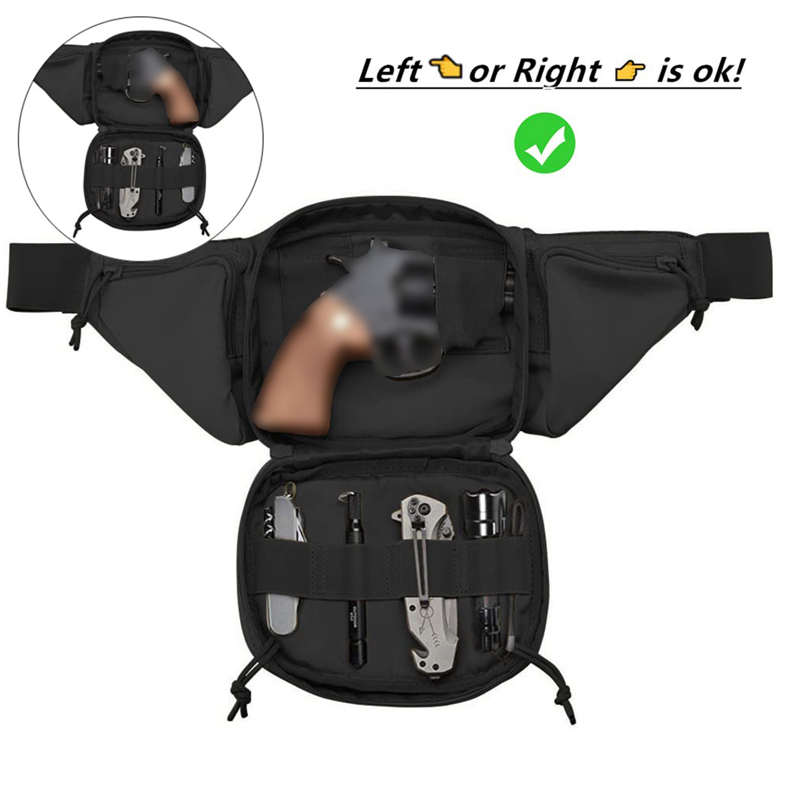 Tactical Fanny Pack Gun Holste - Edc Concealed Carry Fanny Pack 评论和价格