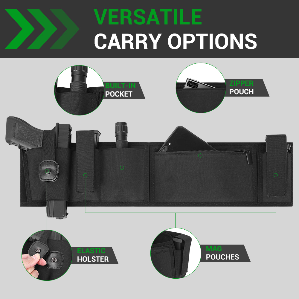 Belly Band Gun Holster Conceal - Edc Carry Gun 评论和价格